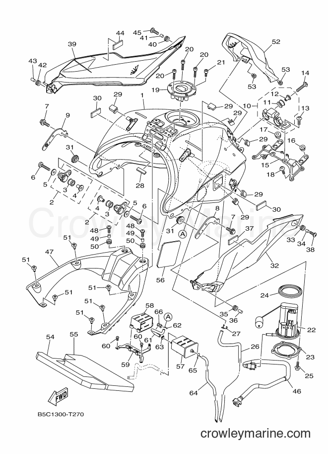Yamaha Motors MTT850 (B5C1) [060] - FUEL TANK