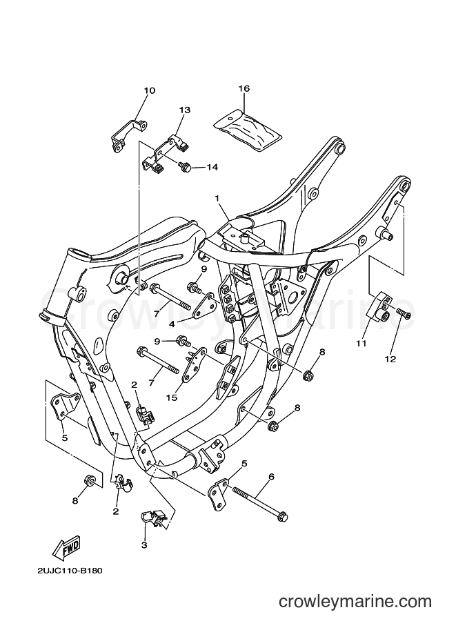 Yamaha Motors XV250 (2UJP) [010] - FRAME