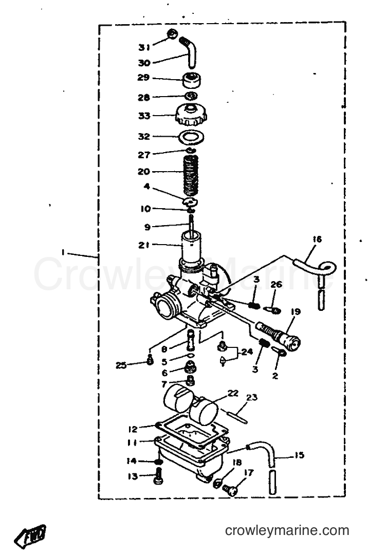 1987 Scooter DT75 - DT75 (2RY) [999] - CARBURETOR
