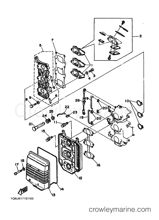Yamaha Motors 30D (6J8) [030] - INTAKE