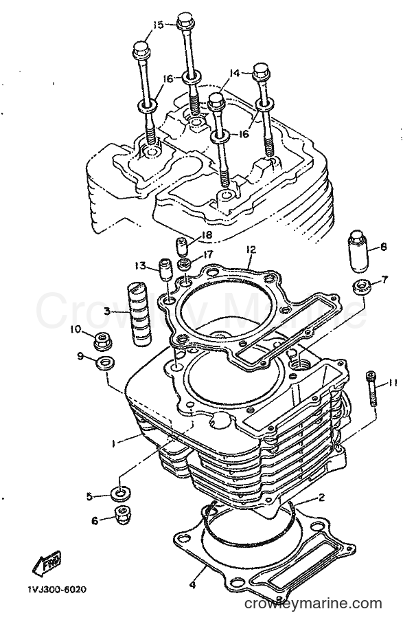 1987 Dirt Bike XT600Z - XT600Z (2RW) [999] - CYLINDER