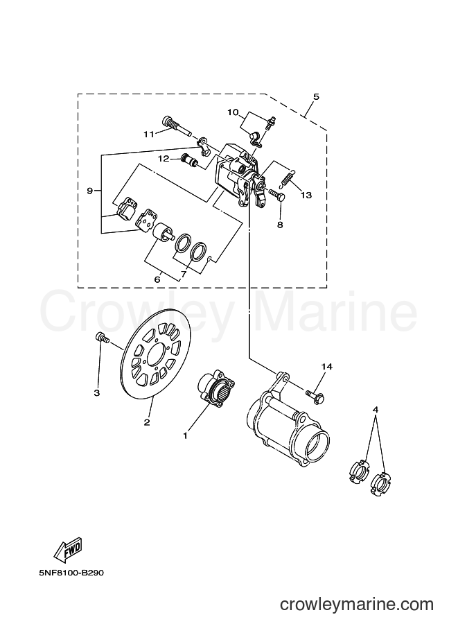 2003 ATV YF350X - YF350X (5NF8) [030] - REAR BRAKE