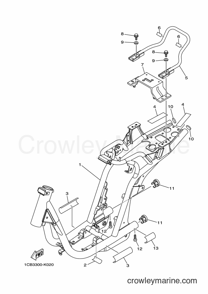 Yamaha Motors ED06 (1CB4) [010] - FRAME