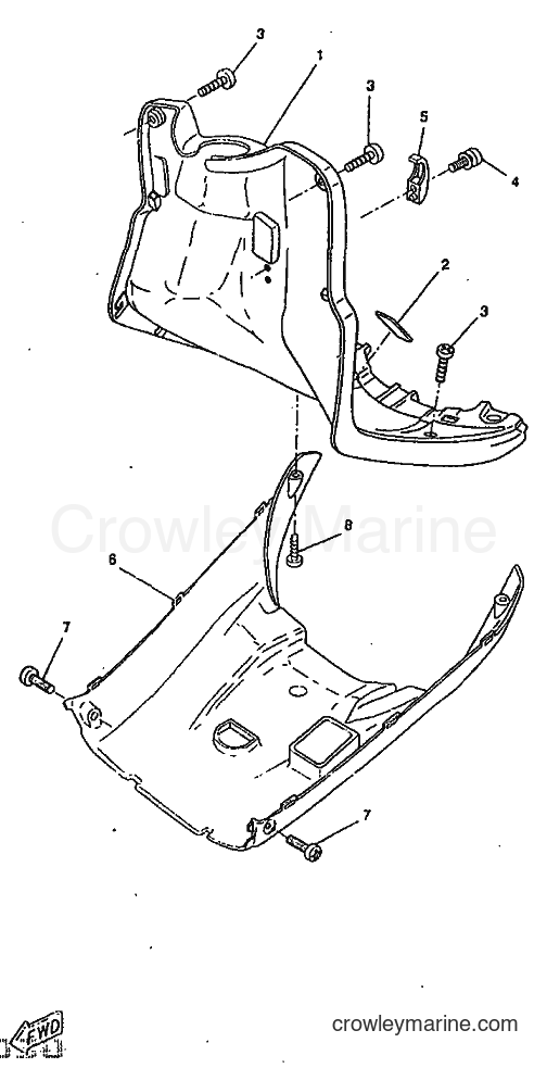 1998 Scooter CW50RS - CW50RS (4TDN) [999] - LEG SHIELD
