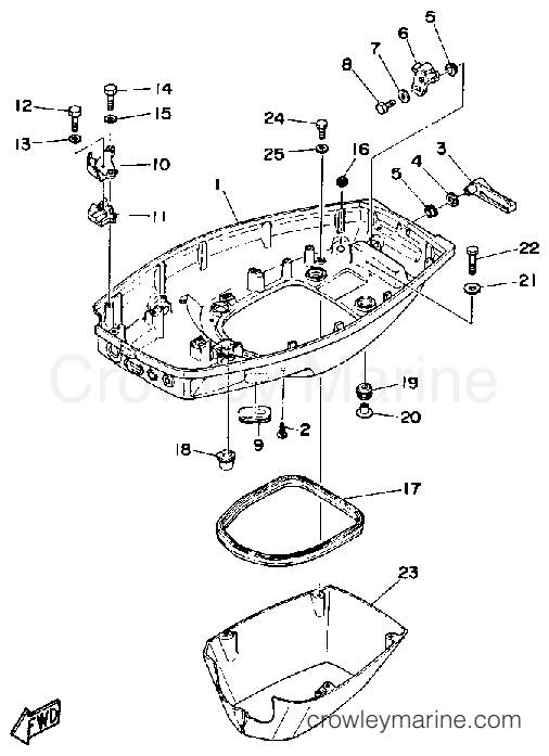 Yamaha Motors 50ESF - BOTTOM COWLING
