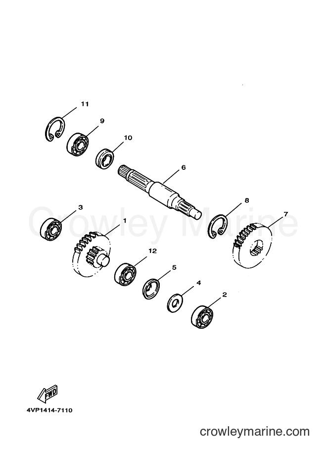 2001 Scooter YW100 - YW100 (4VPJ) [010] - TRANSMISSION