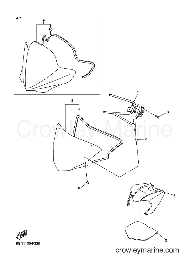 Yamaha Motors RT50FX (8GN2) [010] - WINDSHIELD