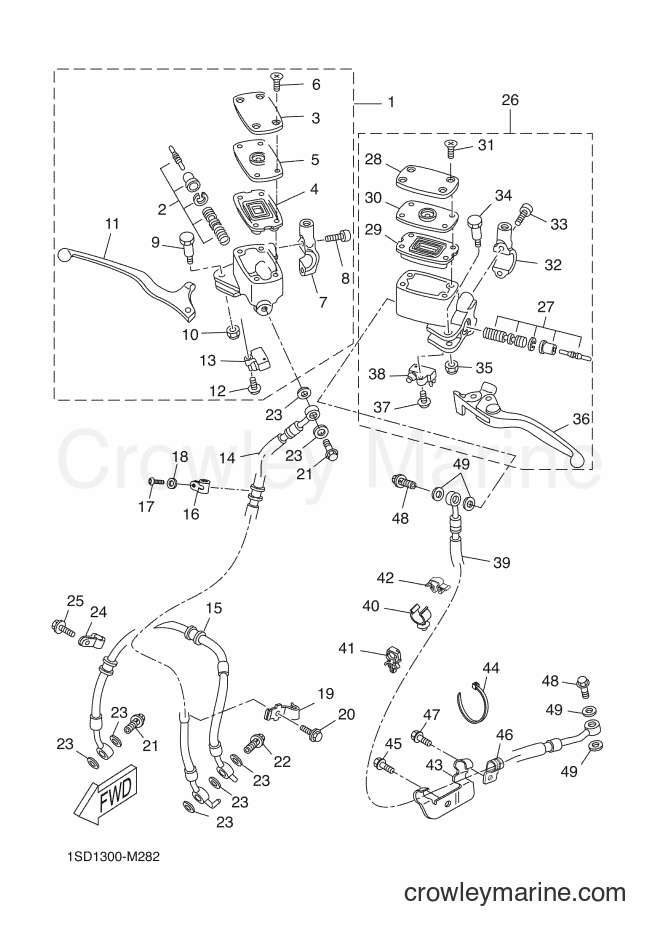 2013 Scooter YP400R - YP400R (1SD1) [060] - FRONT MASTER CYLINDER