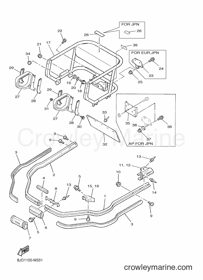 Yamaha Motors VK540E (8JD1) [020] - BUMPER