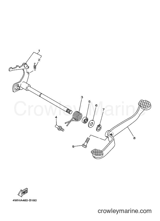 2003 Street Bike V110E - V110E (4WHB) [010] - SHIFT SHAFT