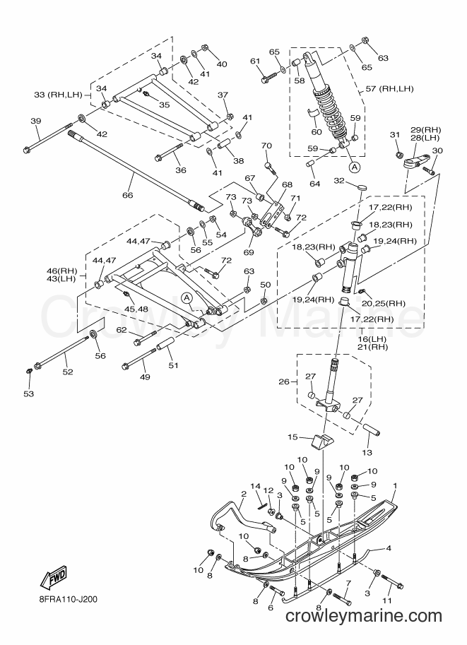2010 Snowmobile RX10R - RX10R (8FRA) [020] - SKI