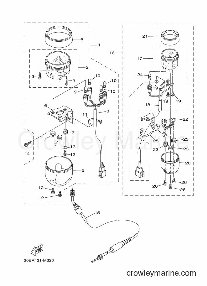 Yamaha Motors AF115S (20B5) [010] - METER