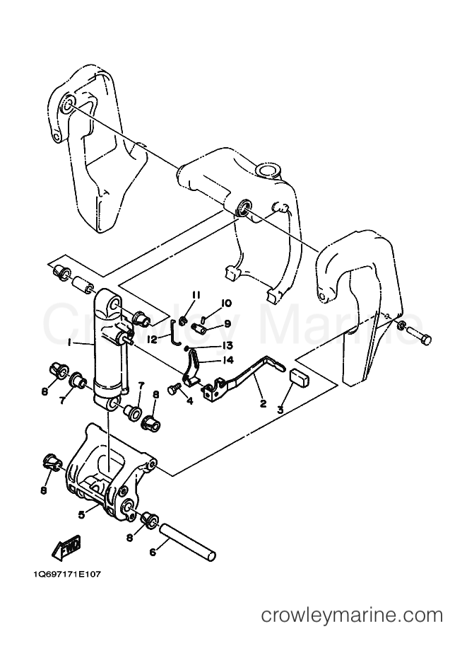 Yamaha Motors 55B (6970) [010] - BRACKET 2