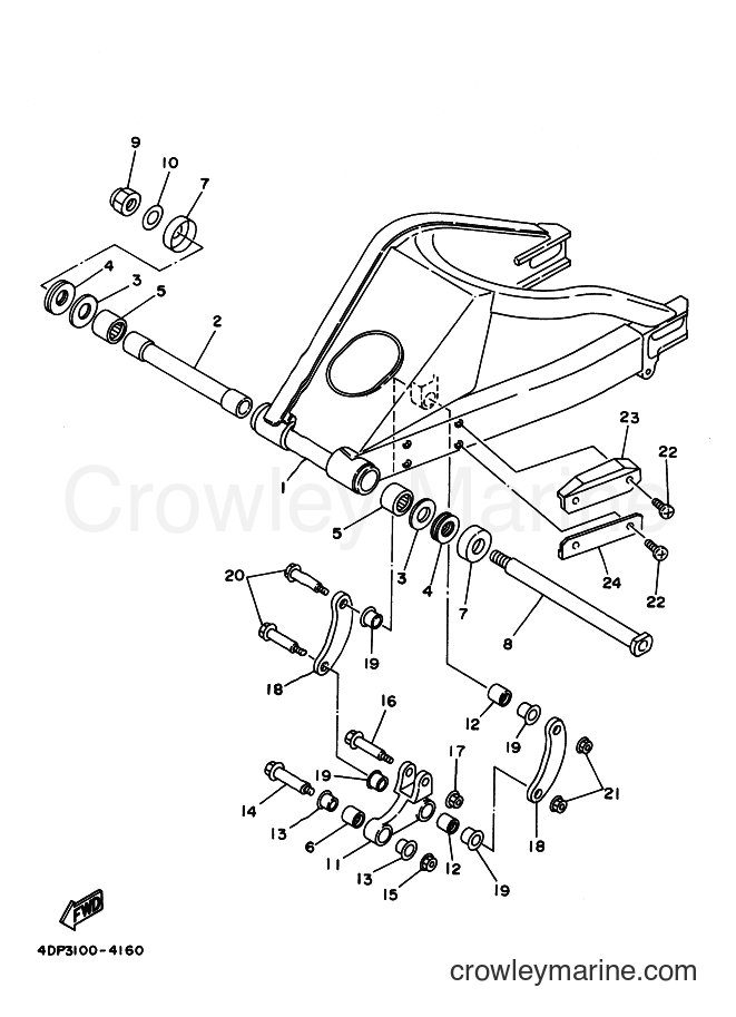 Yamaha Motors TZ250 (4DP3) [999] - REAR ARM