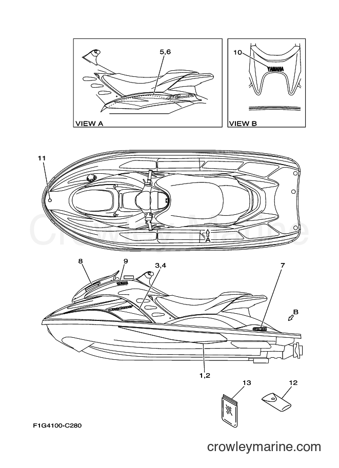 Yamaha Motors JET FOR GP1300 (60T2) [030] - GRAPHICS