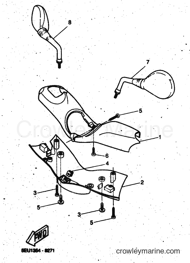 2001 Scooter YH50 - YH50 (5PF2) [010] - COWLING 1