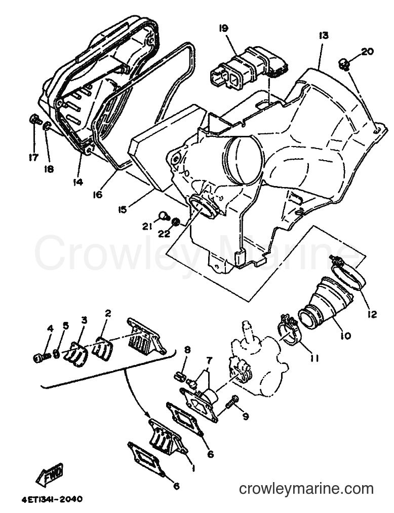1992 Scooter DT50M - DT50M (4ET1) [999] - INTAKE