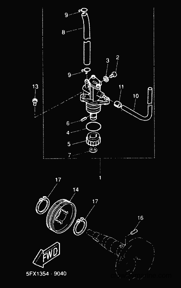2000 Scooter CW50RS - CW50RS (5FXE) [010] - OIL PUMP