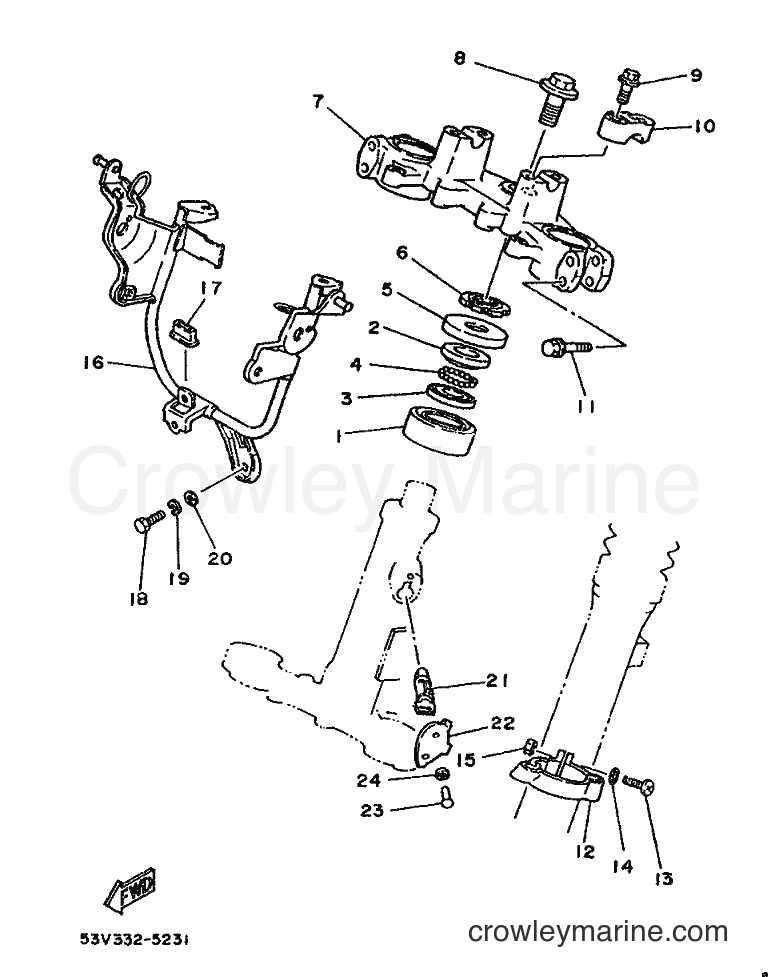 1987 Scooter DT80LC - DT80LC (2RA) [999] - STEERING