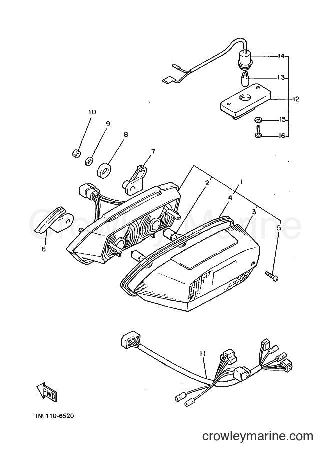1990 Cruiser XVZ13DA - XVZ13DA (3JJ6) [010] - TAILLIGHT
