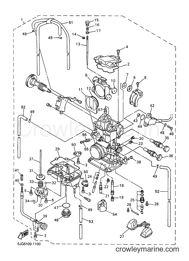 2001 Dirt Bike YZ426F - YZ426F (5JG6) [070] - CARBURETOR