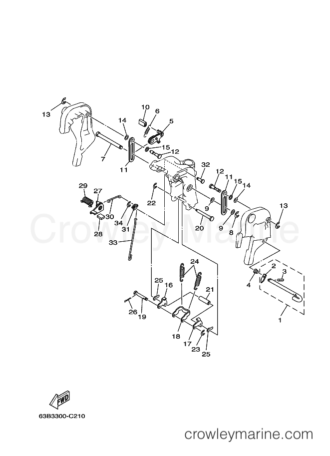 Yamaha Motors 40V (63B6) [110] - BRACKET 3