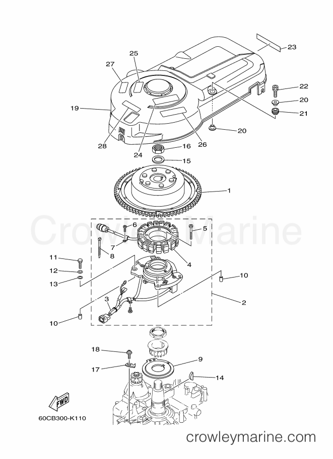 Yamaha Motors F100BET (60CC) [100] - GENERATOR