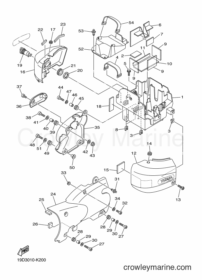 Yamaha Motors XVS250 (19D3) [010] - SIDE COVER