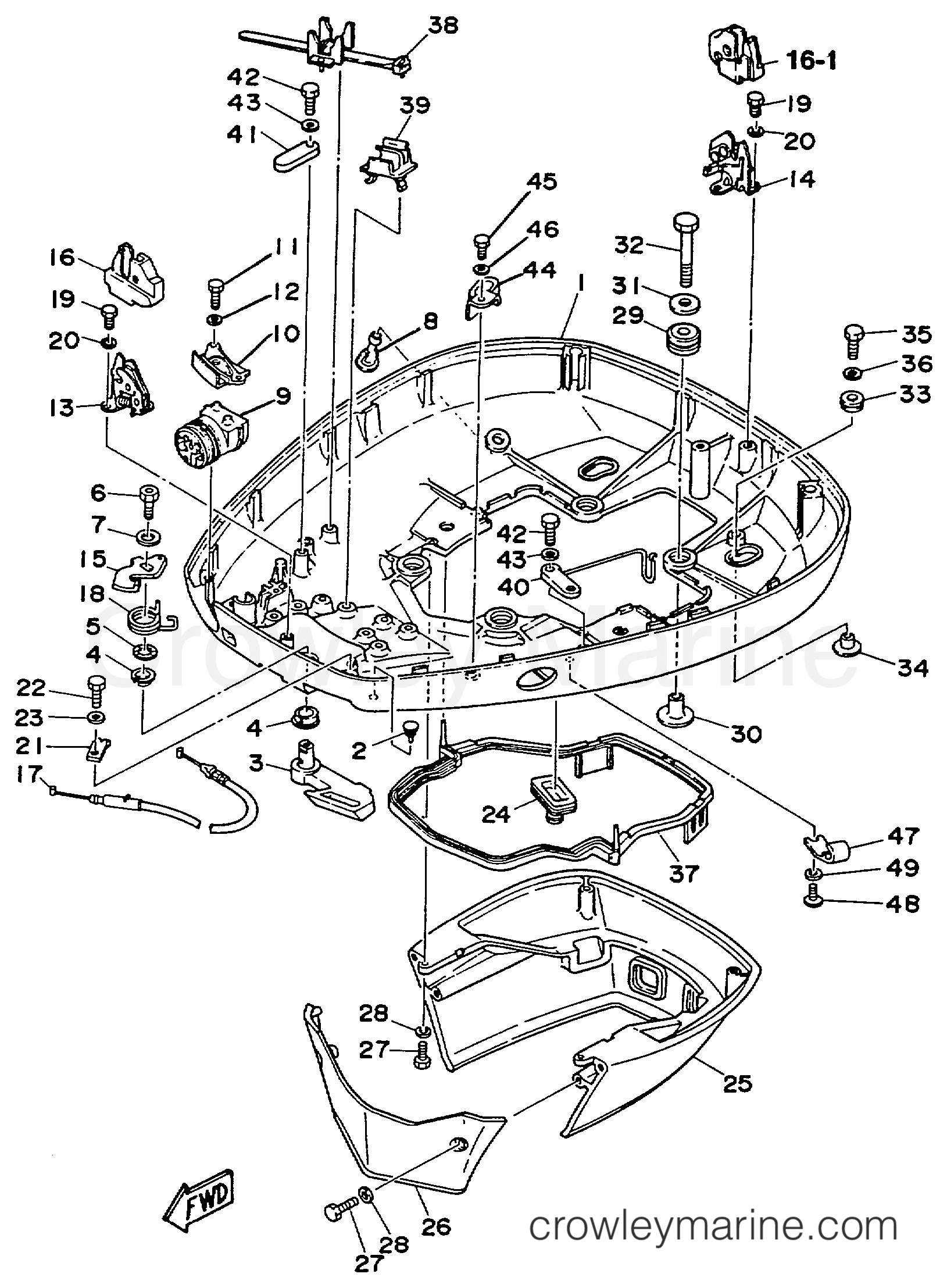 Yamaha Motors L130TXRR - BOTTOM COWLING