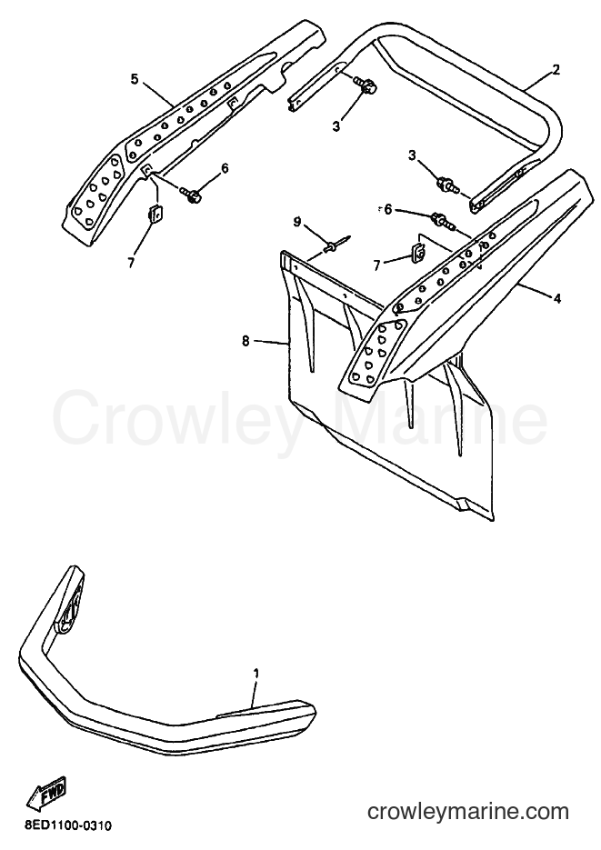 Yamaha Motors VX700LT (8ED3) [020] - BUMPER