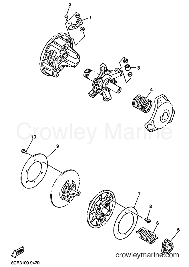 Yamaha Motors RX10M (8EP2) [020] - ALTERNATE (DRIVE SETTING 1)
