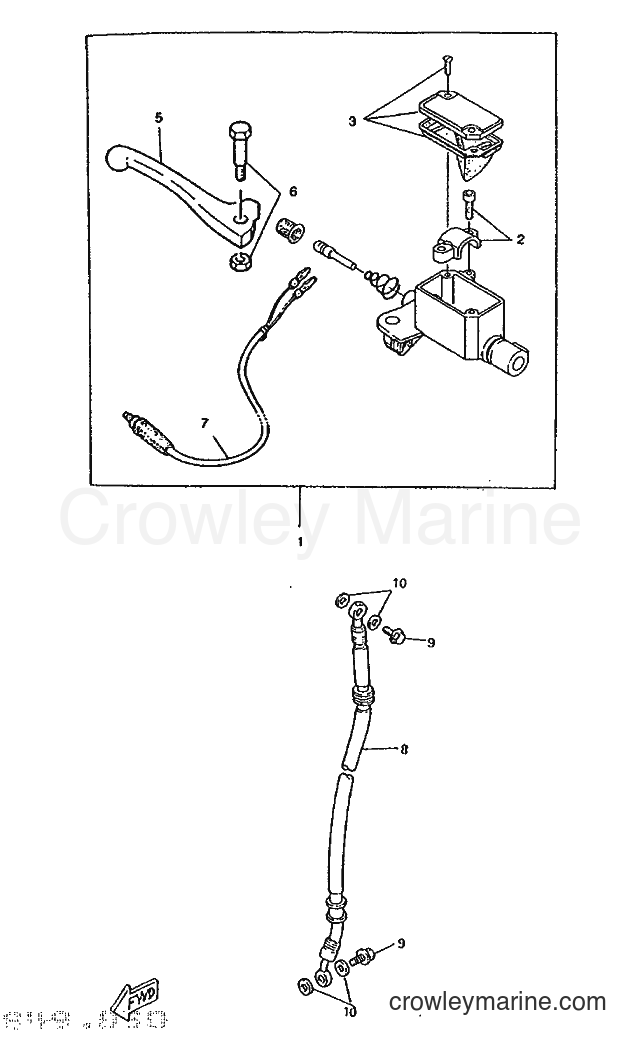 1995 Scooter CW50RS - CW50RS (4TD4) [999] - FRONT MASTER CYLINDER