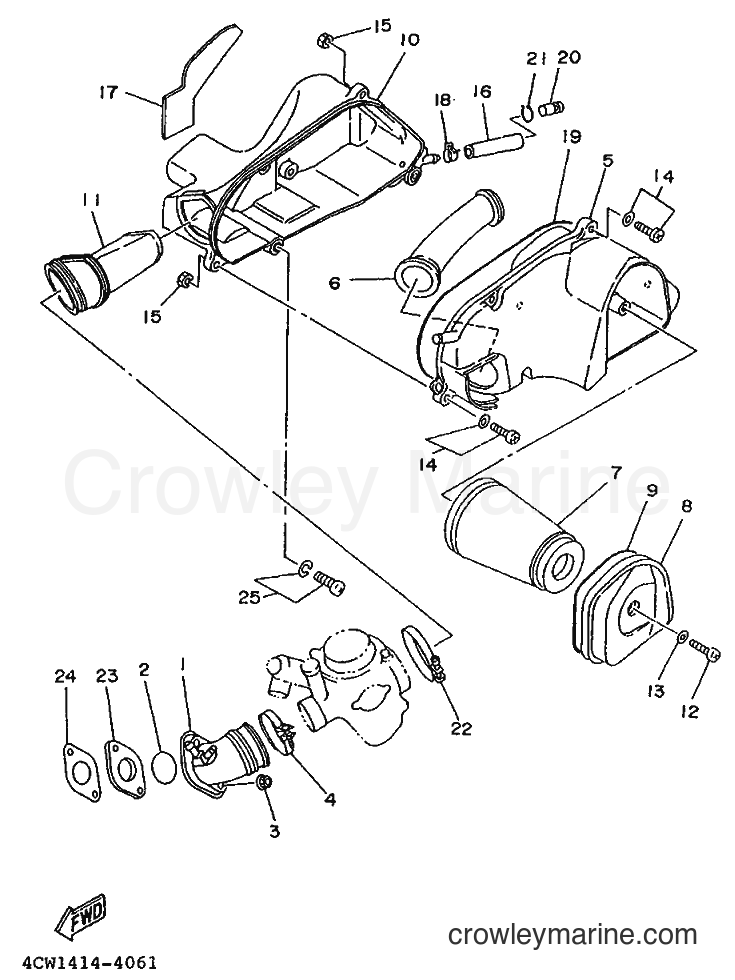 1994 Scooter XC125T - XC125T (4LA2) [999] - INTAKE