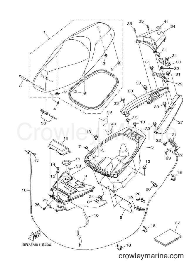 2018 Scooter MWS125-A - MWS125-A (BR78) [020] - SEAT