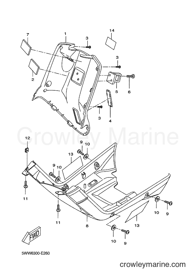 Yamaha Motors CW50N (2B7H) [020] - LEG SHIELD