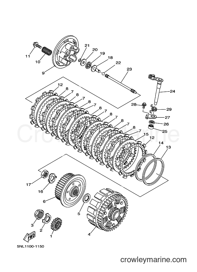 2001 Dirt Bike WR250F - WR250F (5PH2) [080] - CLUTCH