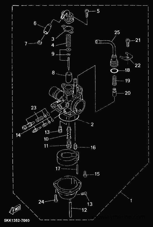1999 Scooter YN100 - YN100 (5KK1) [99A] - CARBURETOR