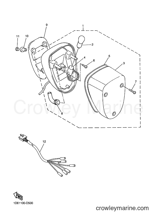 2007 Cruiser XVZ13CT - XVZ13CT (1D6C) [010] - TAILLIGHT