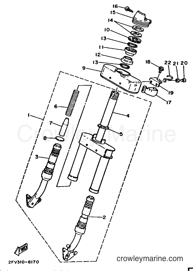 Yamaha Motors MA50M (2FV) [999] - FRONT FORK