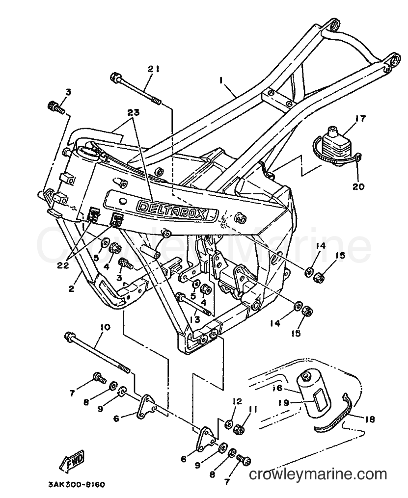 Yamaha Motors TZ250 (3AK1) [999] - FRAME