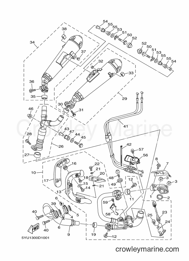 Yamaha Motors MT01 (5YU1) [030] - EXHAUST