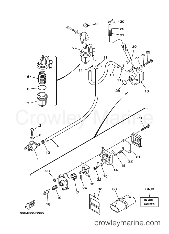 Yamaha Motors F15AEPL (69A7) [080] - FUEL