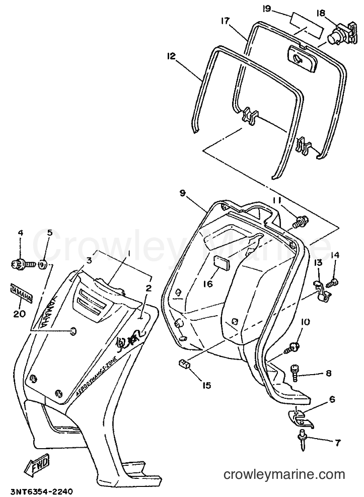1990 Scooter CT50S - CT50S (3NT6) [999] - LEG SHIELD