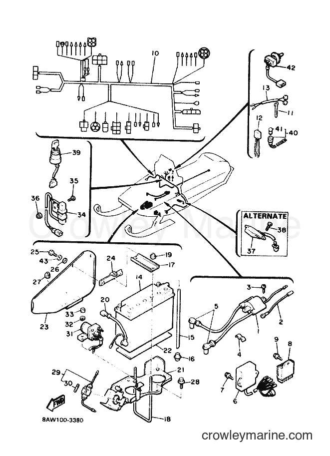 1993 Snowmobile EX570E - EX570E (8AW1) [030] - ELECTRICAL 1