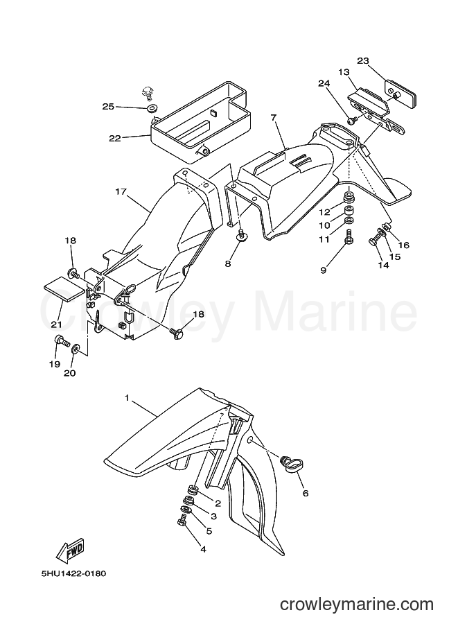 Yamaha Motors T105E (5HU7) [010] - FENDER