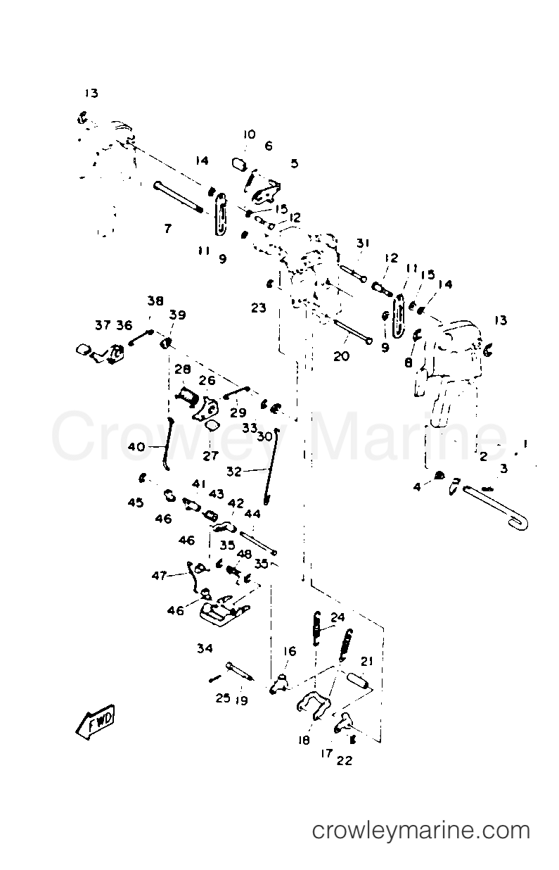 Yamaha Motors 40SD-JD - BRACKET 2
