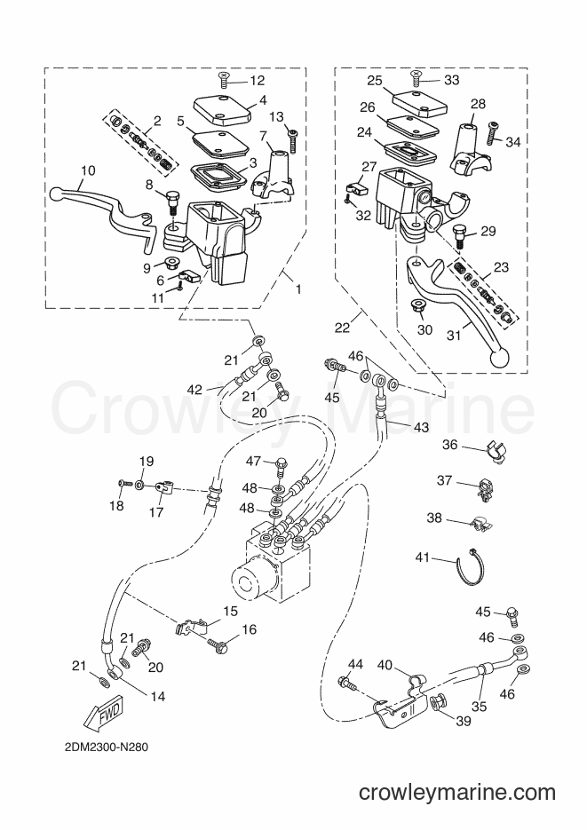 Yamaha Motors YP250RA (2DLB) [020] - FRONT MASTER CYLINDER