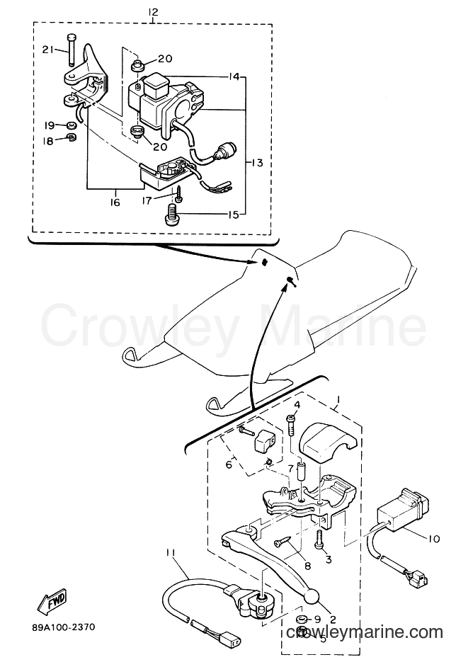 Yamaha Motors VX750 (89A1) [010] - ELECTRICAL 2