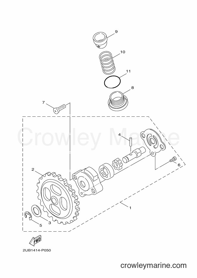 2018 Scooter YW125 - YW125 (BC96) [010] - OIL PUMP