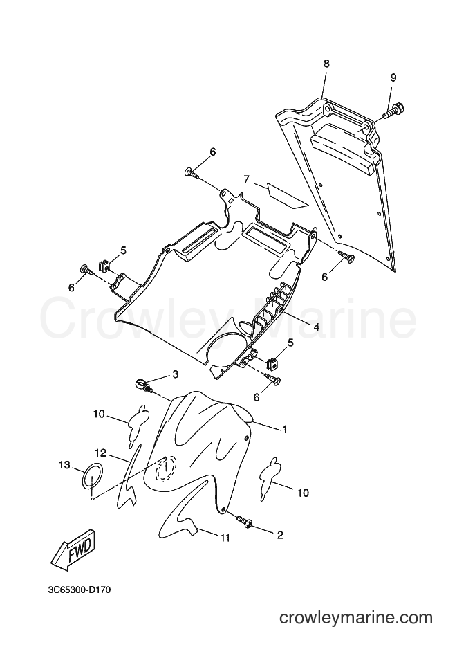 2005 Scooter YQ50L - YQ50L (3C65) [080] - FRONT FENDER